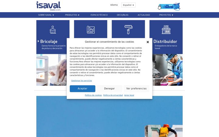 Screenshot of isaval.es