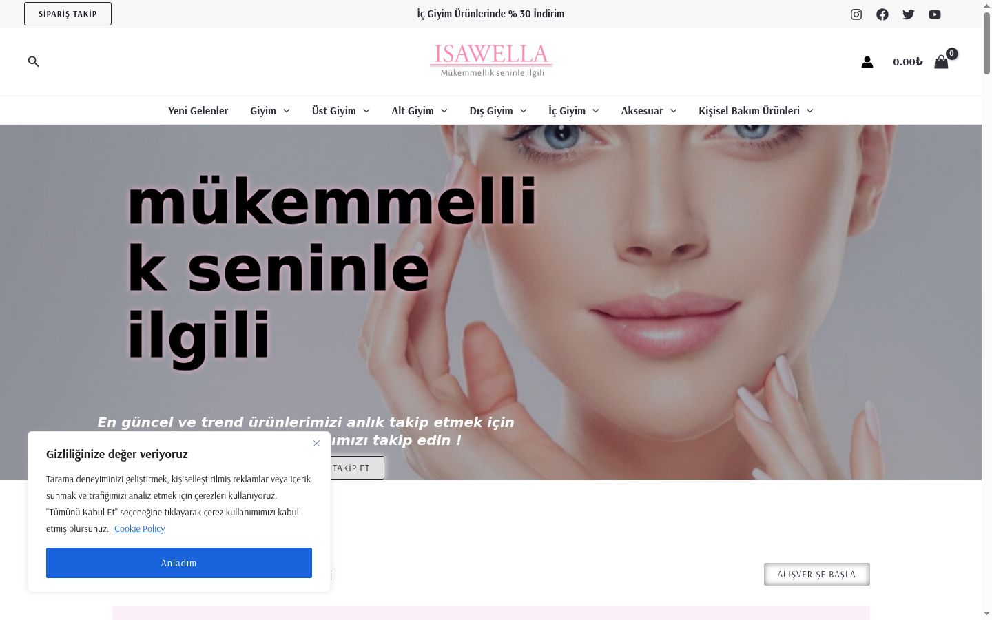 Snímek obrazovky baneru souhlasu zobrazeného před jakoukoli interakcí