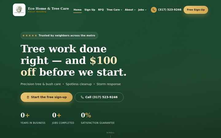 Screenshot of isawyourtree.com