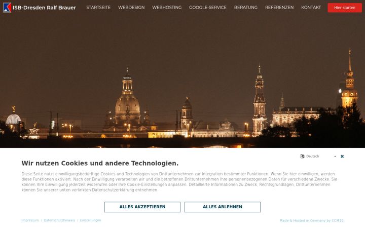 Screenshot of isb-dresden.de
