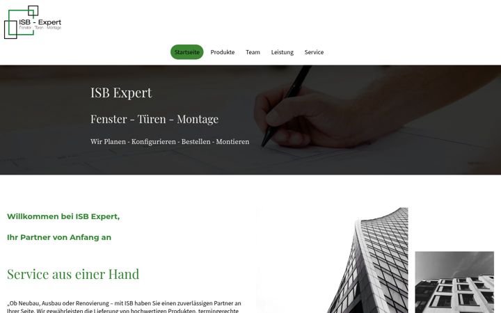 Screenshot of isb-expert.de