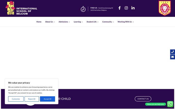 Screenshot of isbedu.be