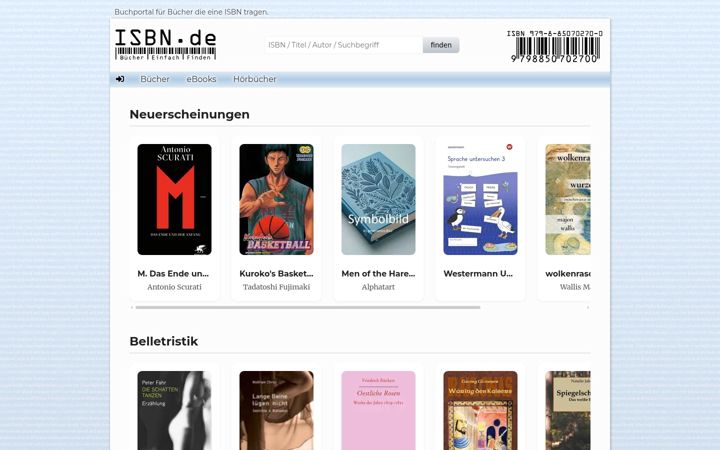 Képernyőkép: isbn.de