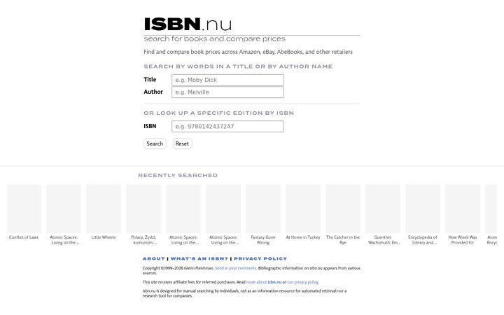 Screenshot of isbn.nu