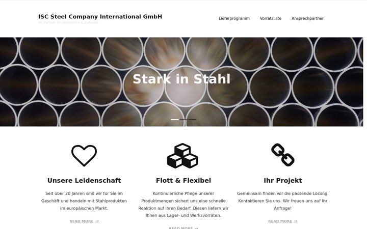 Screenshot of isc-flansch.de