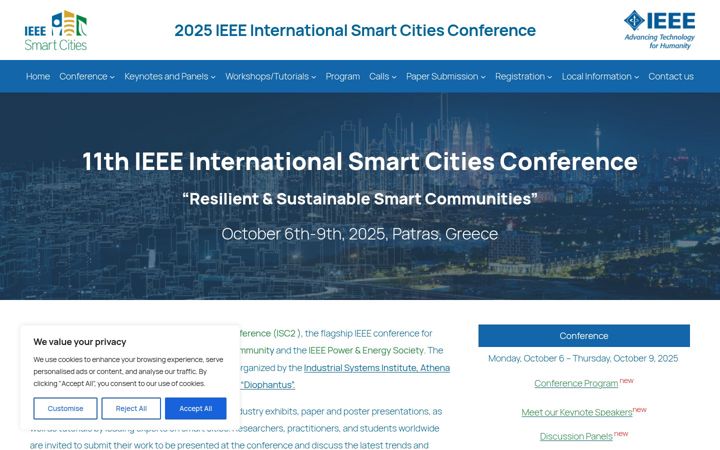 Screenshot of isc2-2025.org