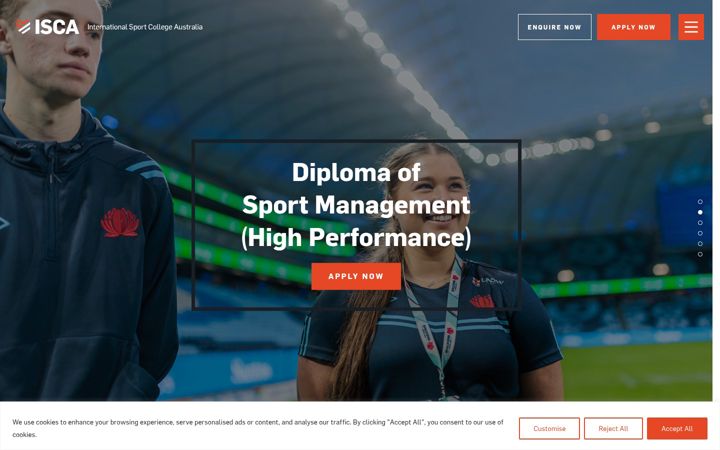 Screenshot of iscaustralia.edu.au