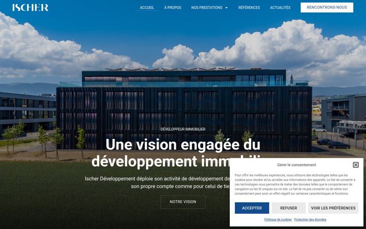 Screenshot of ischer-developpement.ch