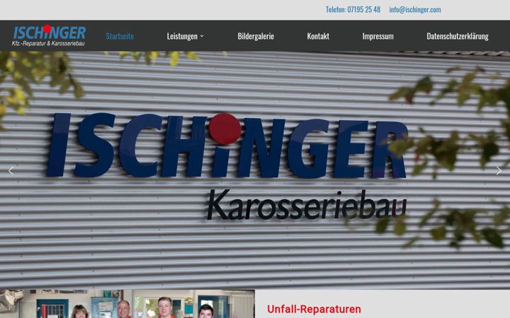 Snímek obrazovky ischinger.com