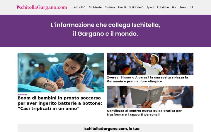 Screenshot of ischitellagargano.com