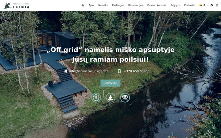 Posnetek zaslona iscivilizacijosigamta.lt