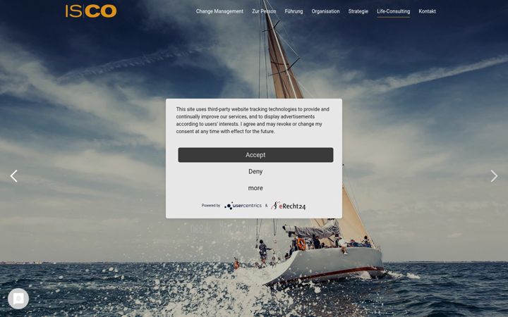 Screenshot of isco-consulting.com