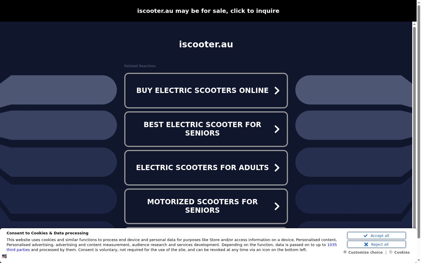 Ekraanipilt nõusolekubännerist, mida näidati enne mis tahes suhtlust