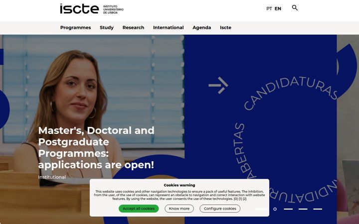 Screenshot of iscte-iul.pt