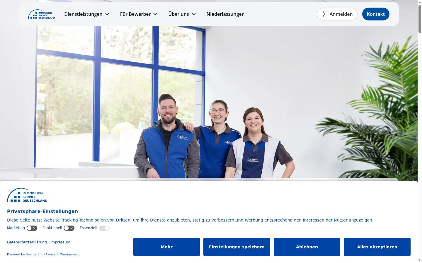 Sutikimo reklamjuostės, rodytos prieš bet kokią sąveiką, ekrano kopija