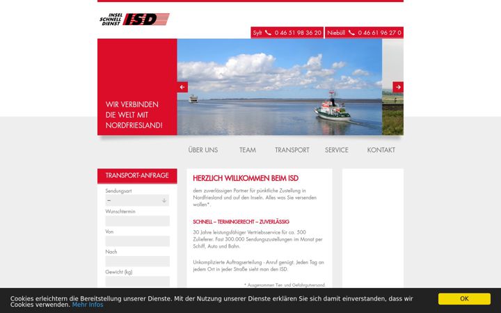 Screenshot of isd-sylt.de