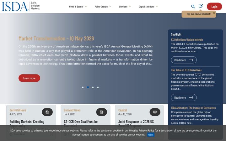 Screenshot of isda.org