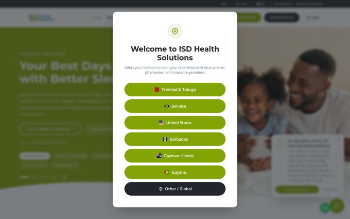 Screenshot of isdhealthsolutions.com
