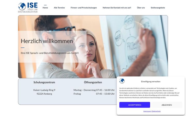 Screenshot of ise-berufsbildung.de