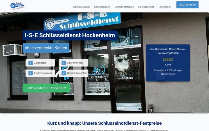 Screenshot of ise-schluesseldienst.de
