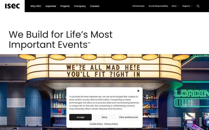 Screenshot of isecinc.com