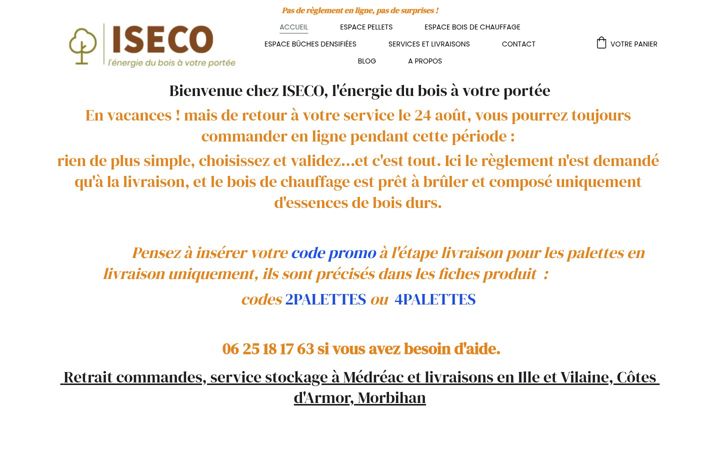 Screenshot of isecobzh.com