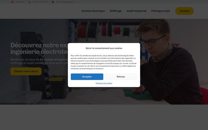 Screenshot of isegp.fr