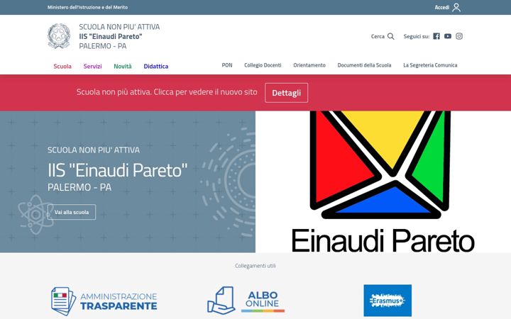 Screenshot of iseinaudipareto.it