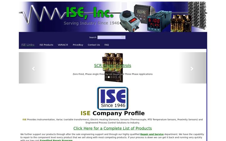 Screenshot of iseinc.com