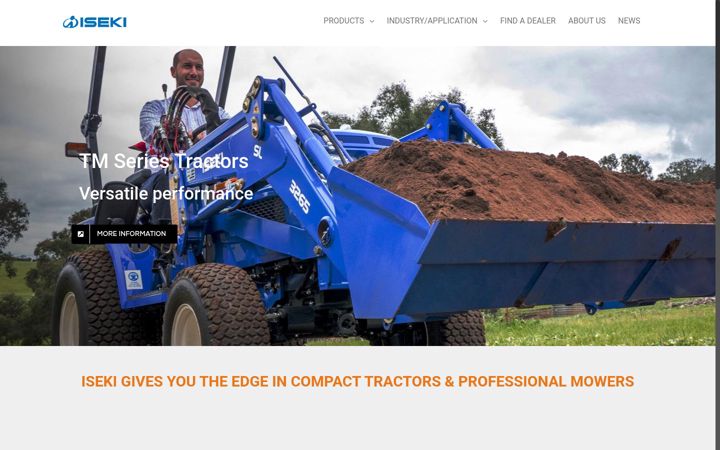 Screenshot of iseki.com.au