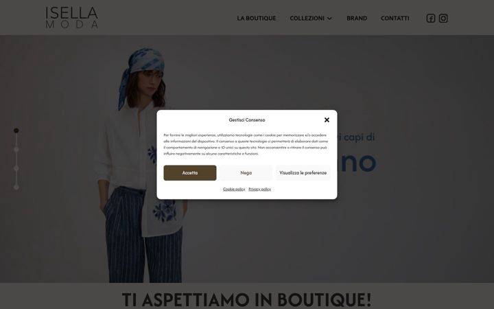Screenshot of isellamoda.it