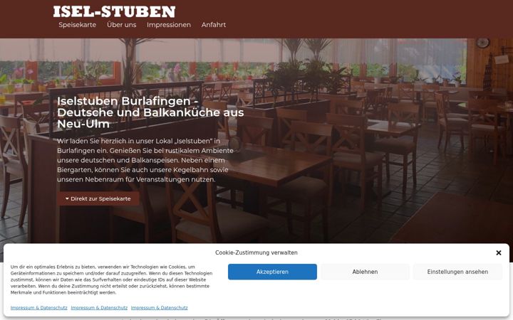 Screenshot of iselstuben.de