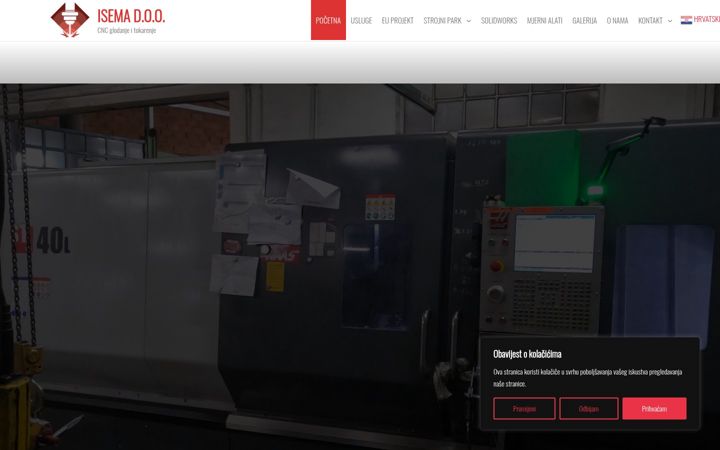Screenshot of isema.hr