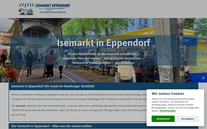 Screenshot of isemarkt-eppendorf.de