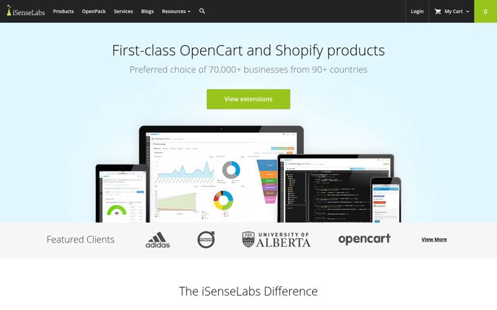 Screenshot of isenselabs.com