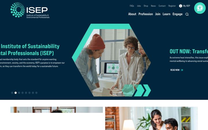 Screenshot of isepglobal.org