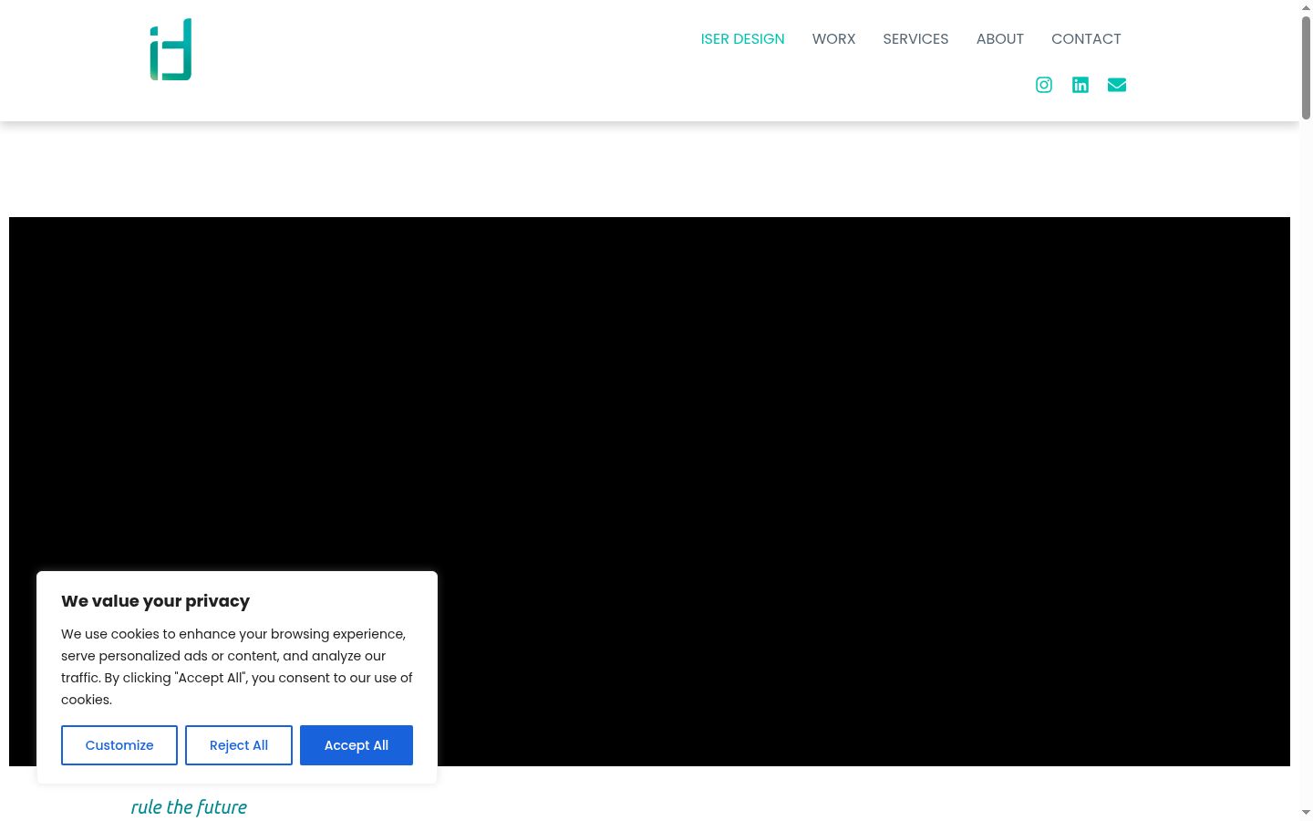 Captura de ecrã do banner de consentimento apresentado antes de qualquer interação