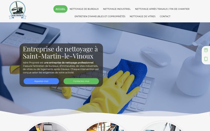 Screenshot of isereproprete.fr