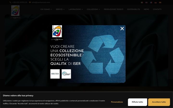 Screenshot of isertessuti.com