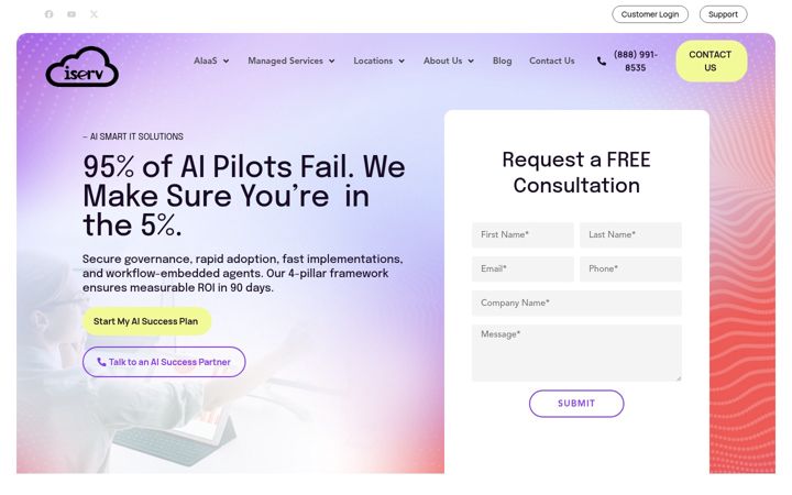 Screenshot of iserv.net