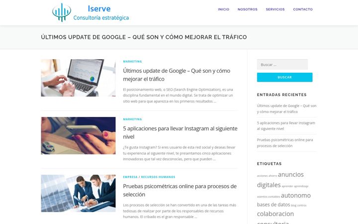Screenshot of iserve.es