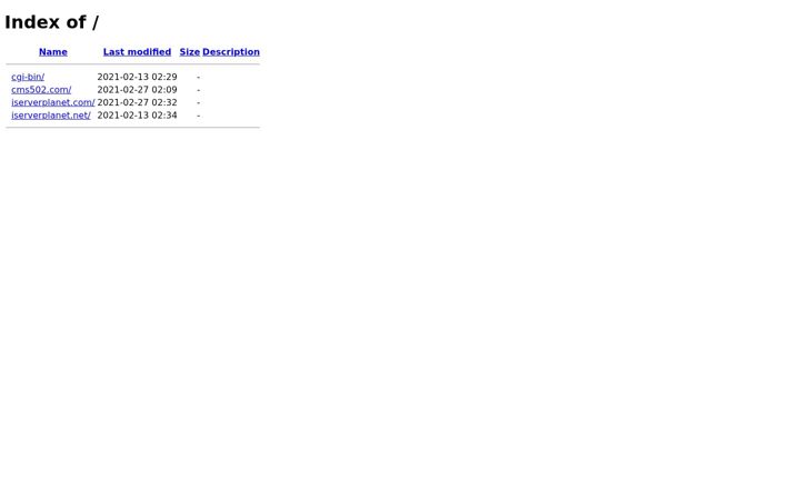 Screenshot of iserver-planet.com
