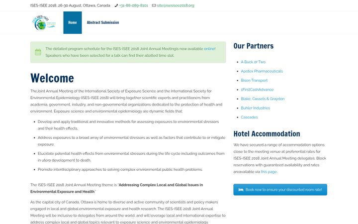 Screenshot of isesisee2018.org