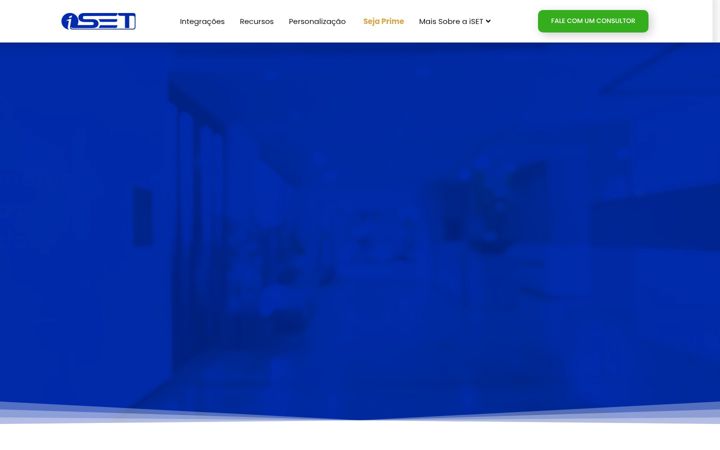 Screenshot of iset.com.br