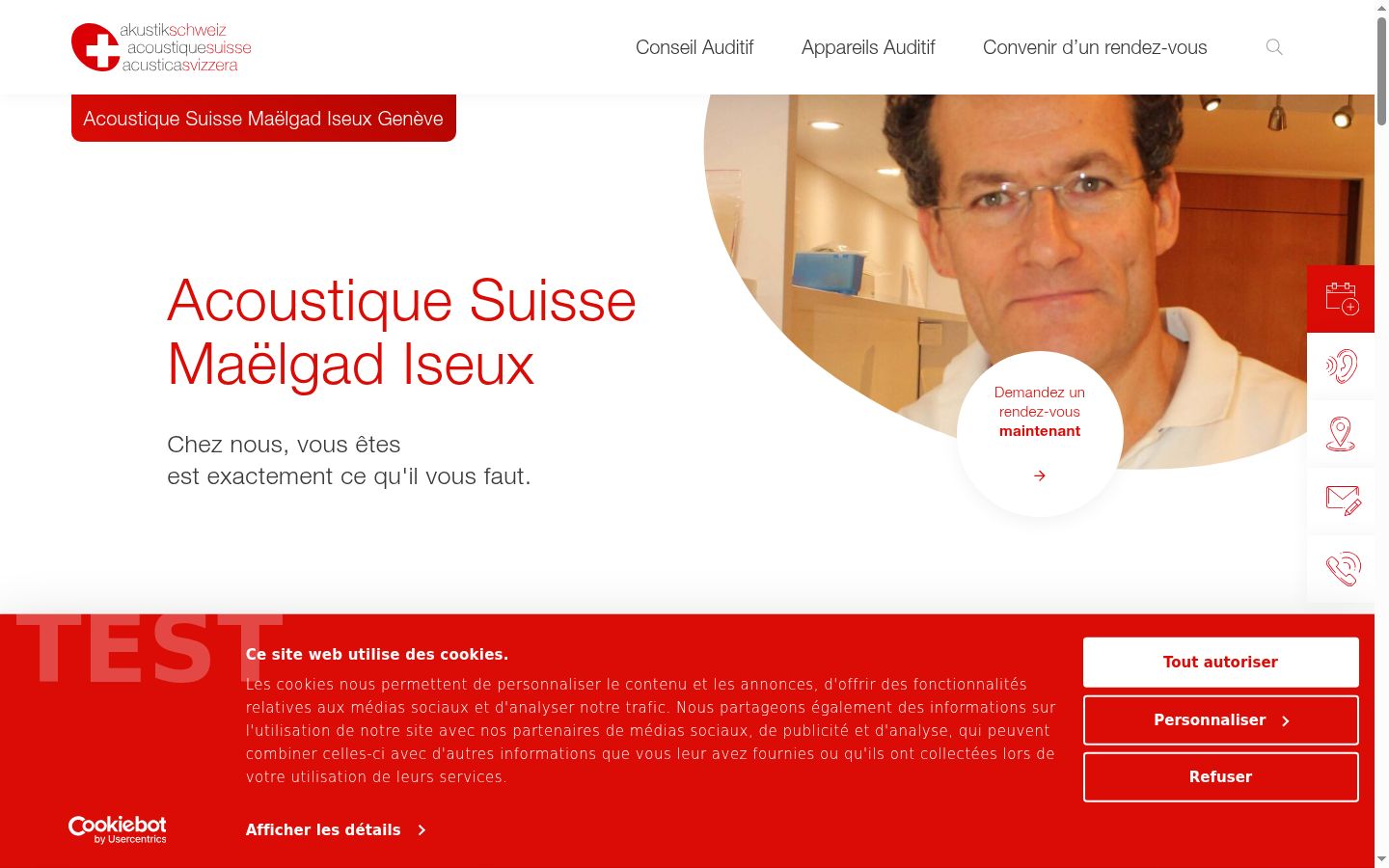Screenshot tal-banner tal-kunsens muri qabel kwalunkwe interazzjoni