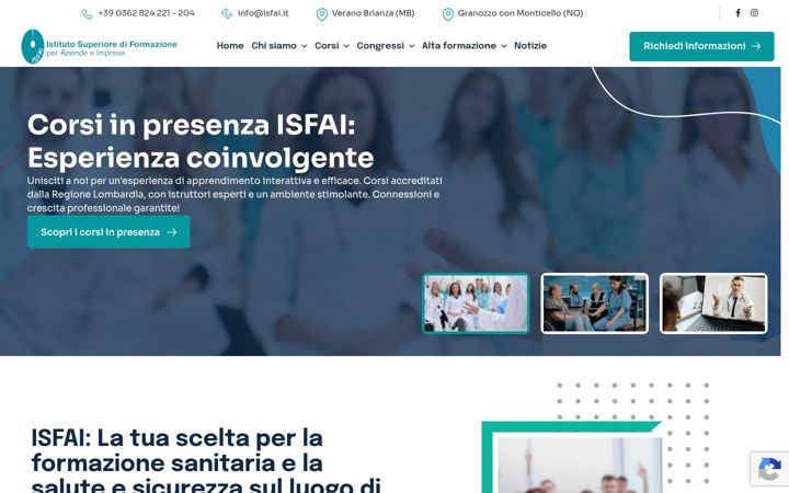 Screenshot of isfai.it