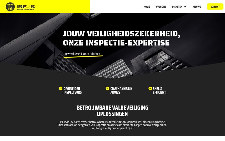 Screenshot of isfas.nl