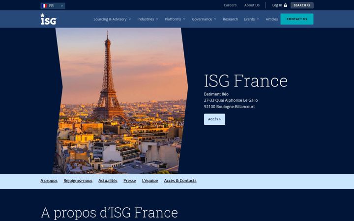 Screenshot of isg-one.fr
