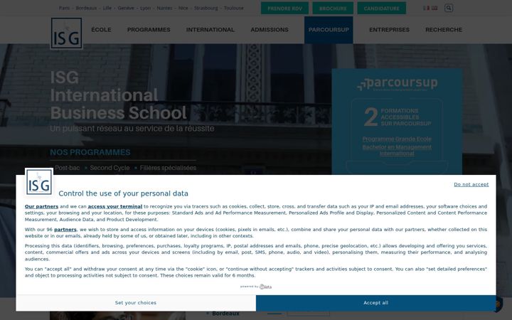 Screenshot of isg.fr