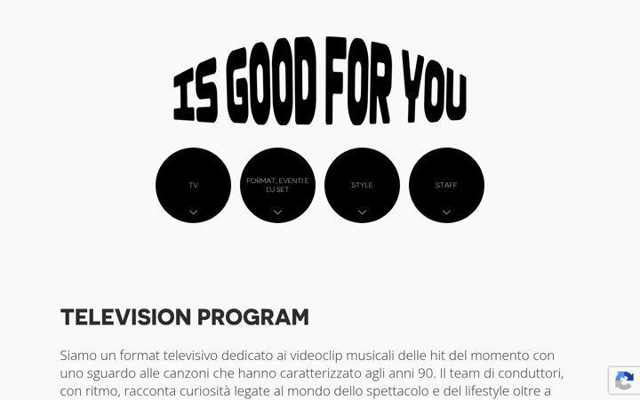 Screenshot of isgoodforyou.net